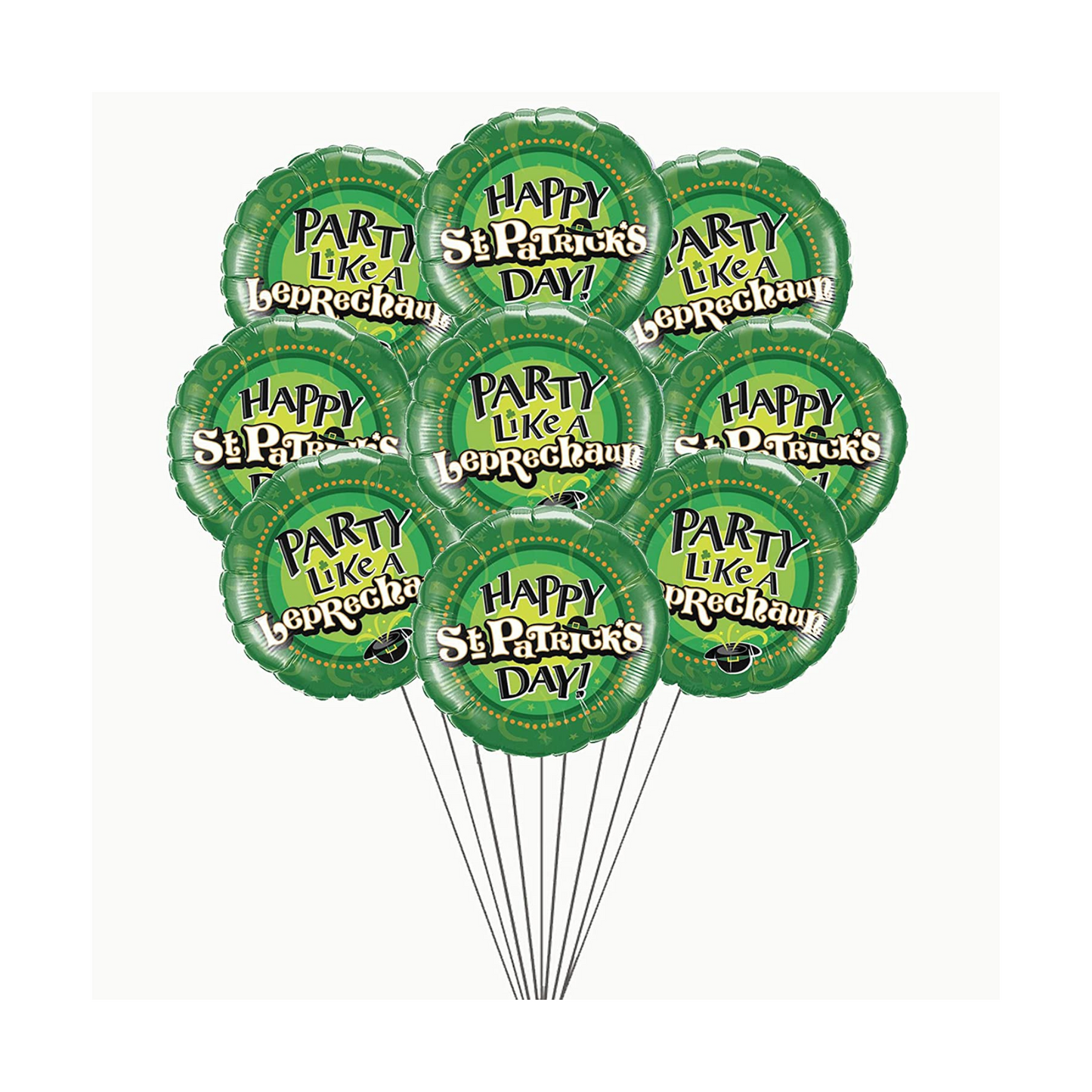 PMU Happy St. Patrick's Day Party Like A Leprechaun 18 Inch Mylar Foil Balloon