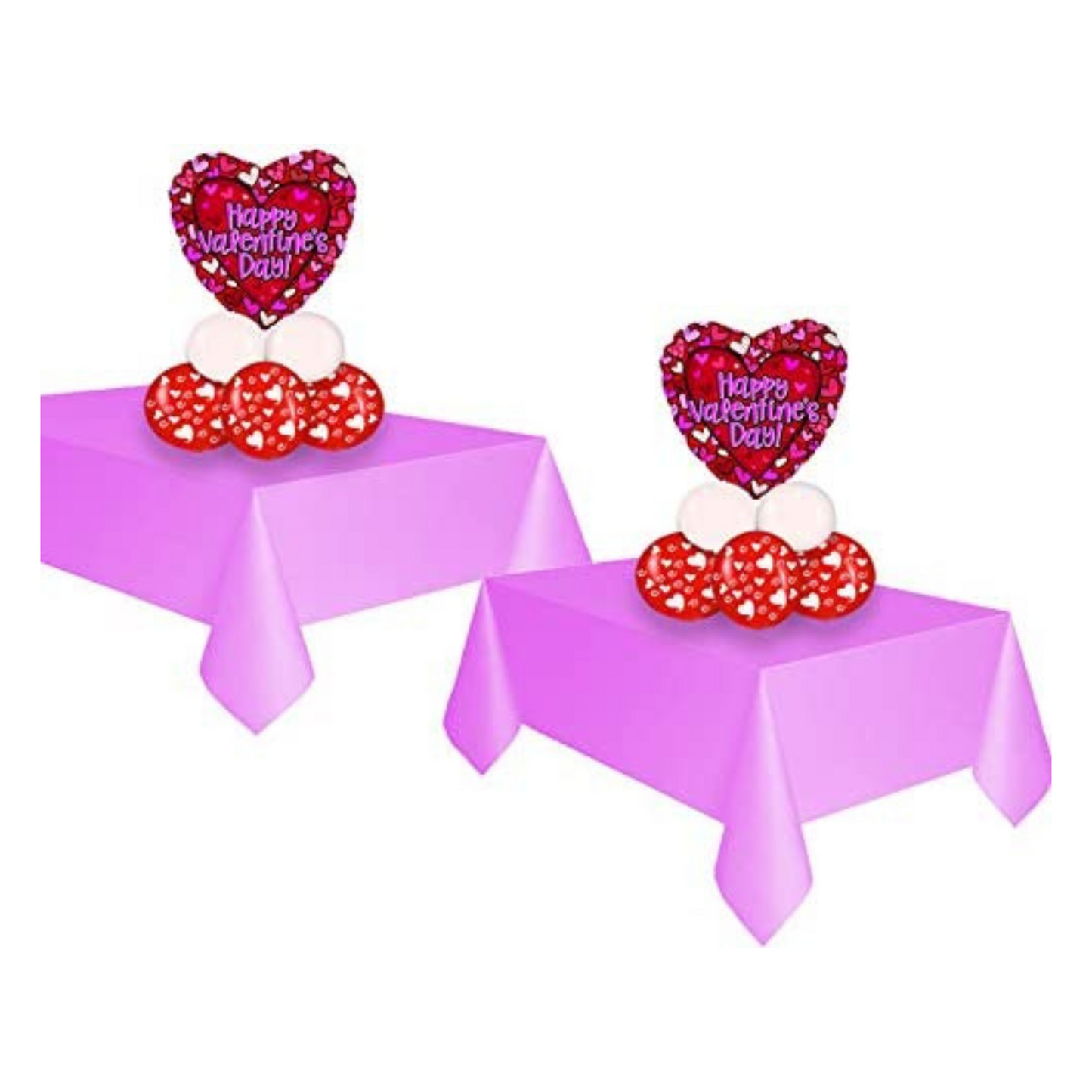 PMU Valentine’s Day DYI Balloon Centerpieces Kit Table Decoration (2/Pkg) Pkg/1
