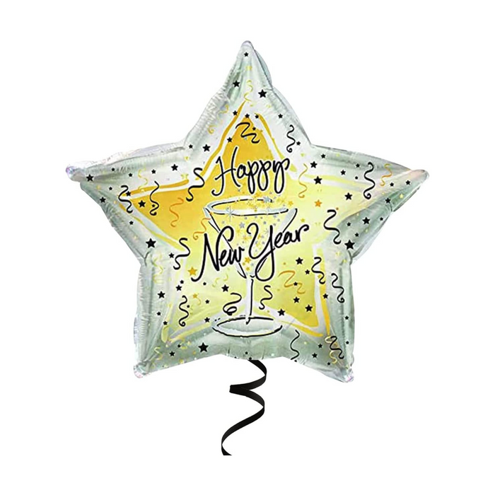 PMU 18 Inches Happy New Year Mylar-Foil Balloons