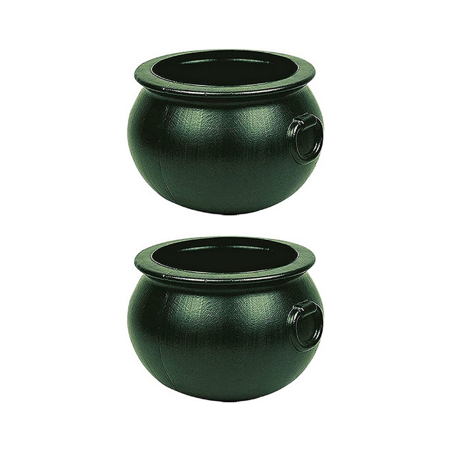 PMU Halloween 12 inch Cauldron Plastic Pot & Bucket - Halloween Party Favors- Candy Holder for Kids, Witches Green