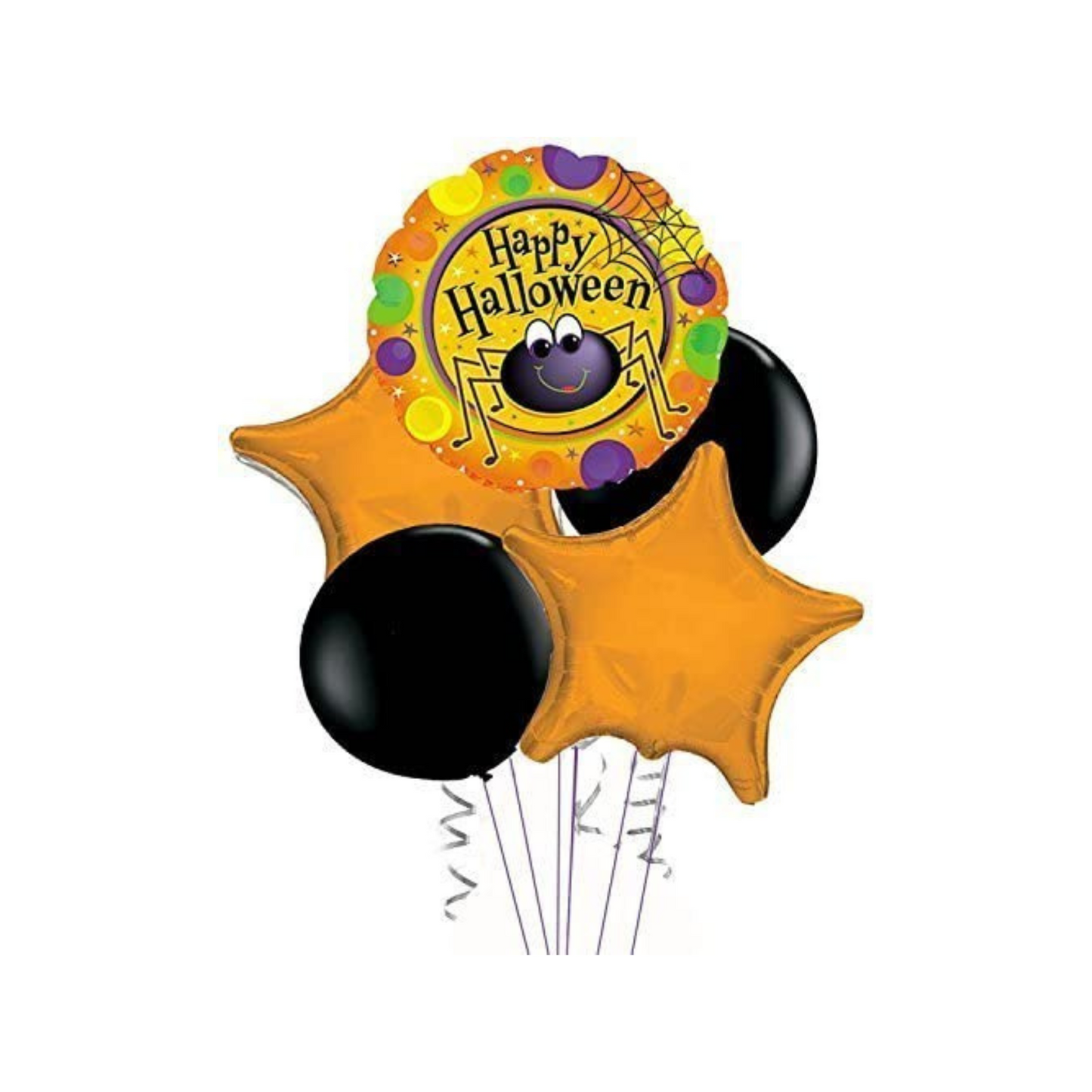 PMU Happy Halloween Balloon Bouquet (5/Pkg)