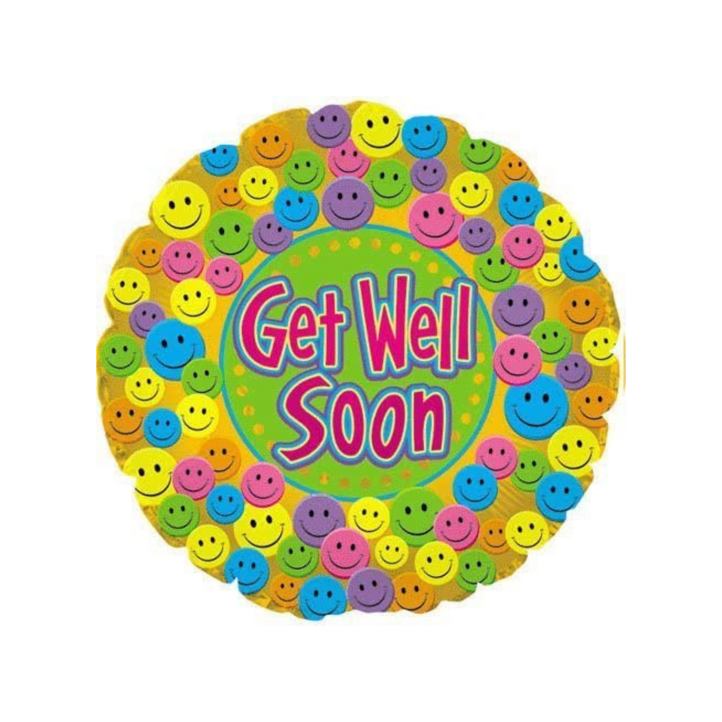 PMU Get Well Balloon 18 inch Mylar-Foil Balloon - Party Supplies