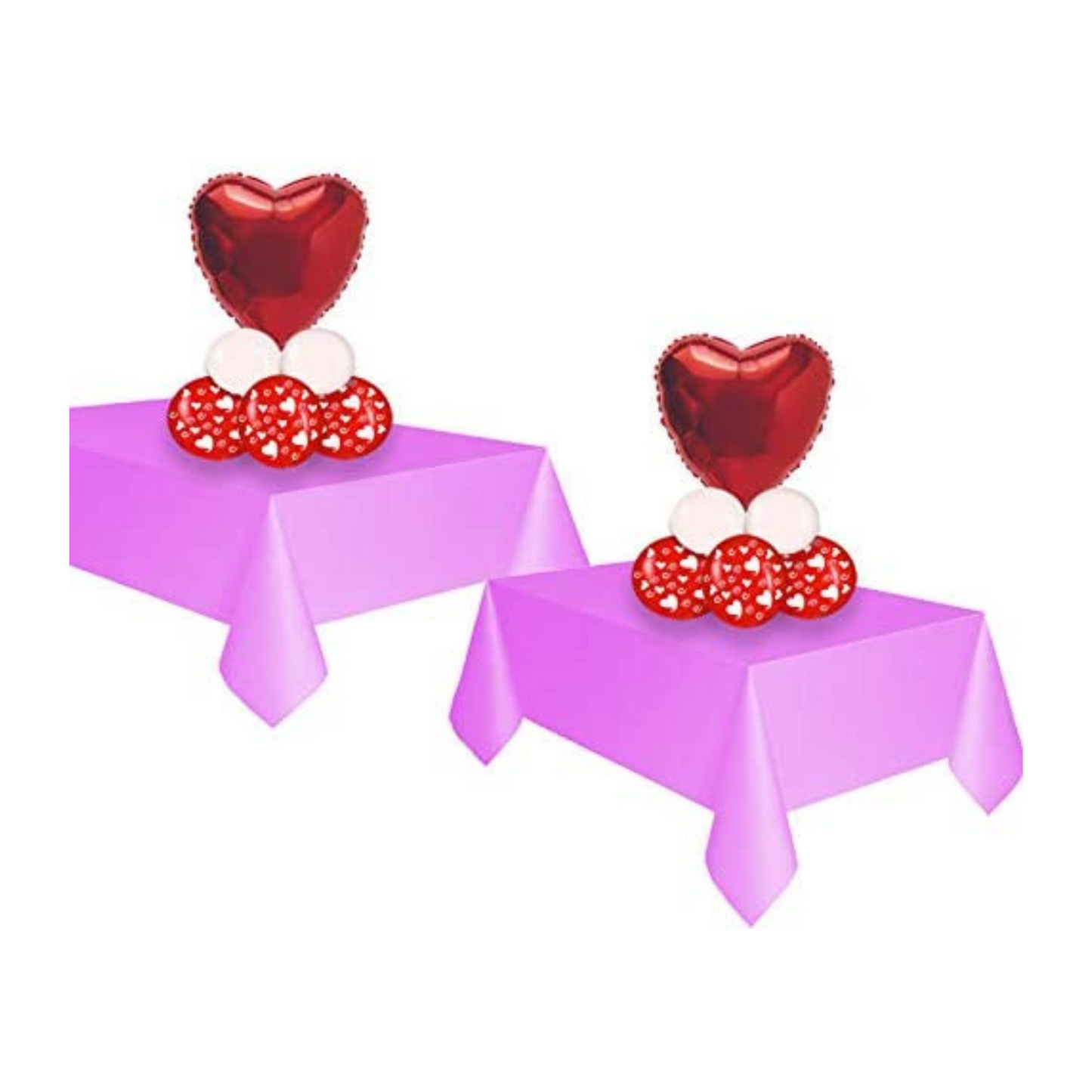 PMU Valentine’s Day DYI Balloon Centerpieces Kit Table Decoration (2/Pkg) Pkg/1