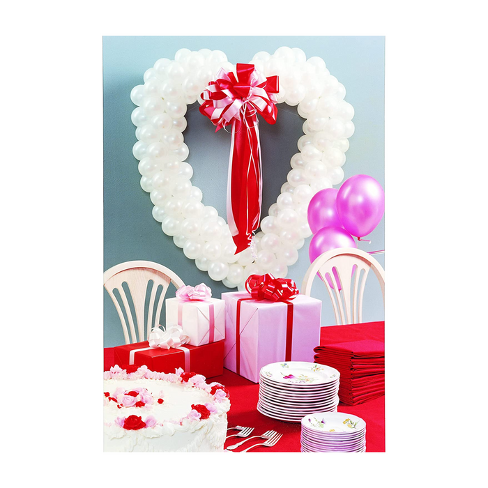 PMU Valentine's Day Heart Frame Heart DIY Balloon Sculpting Frame Classic Balloon Décor 36 Inch by 40 Inch Balloon Table Sculpture for Engagements, Weddings, Bachelorette, Bridal, Baby Shower Gender Reveal