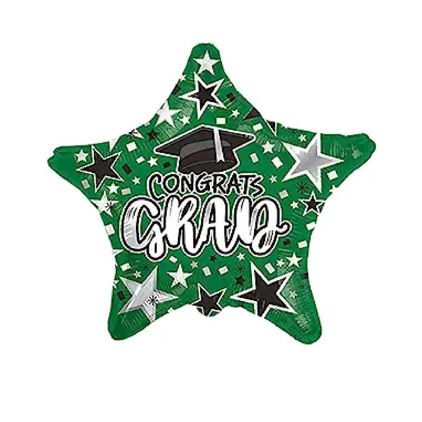PMU Grad Congrats Star 18in Mylar Balloons