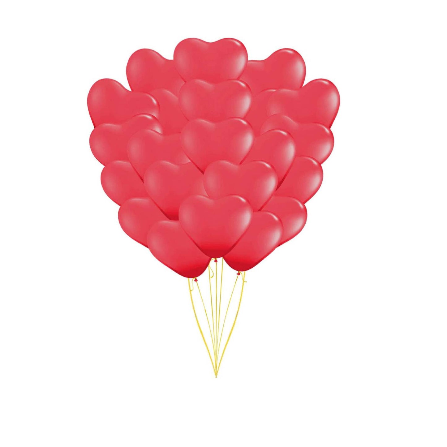 PMU Heart Shaped Balloons 15 Inch PartyTex Premium Latex Valentines Day, Weddings, Birthdays, Anniversaries, Engagements