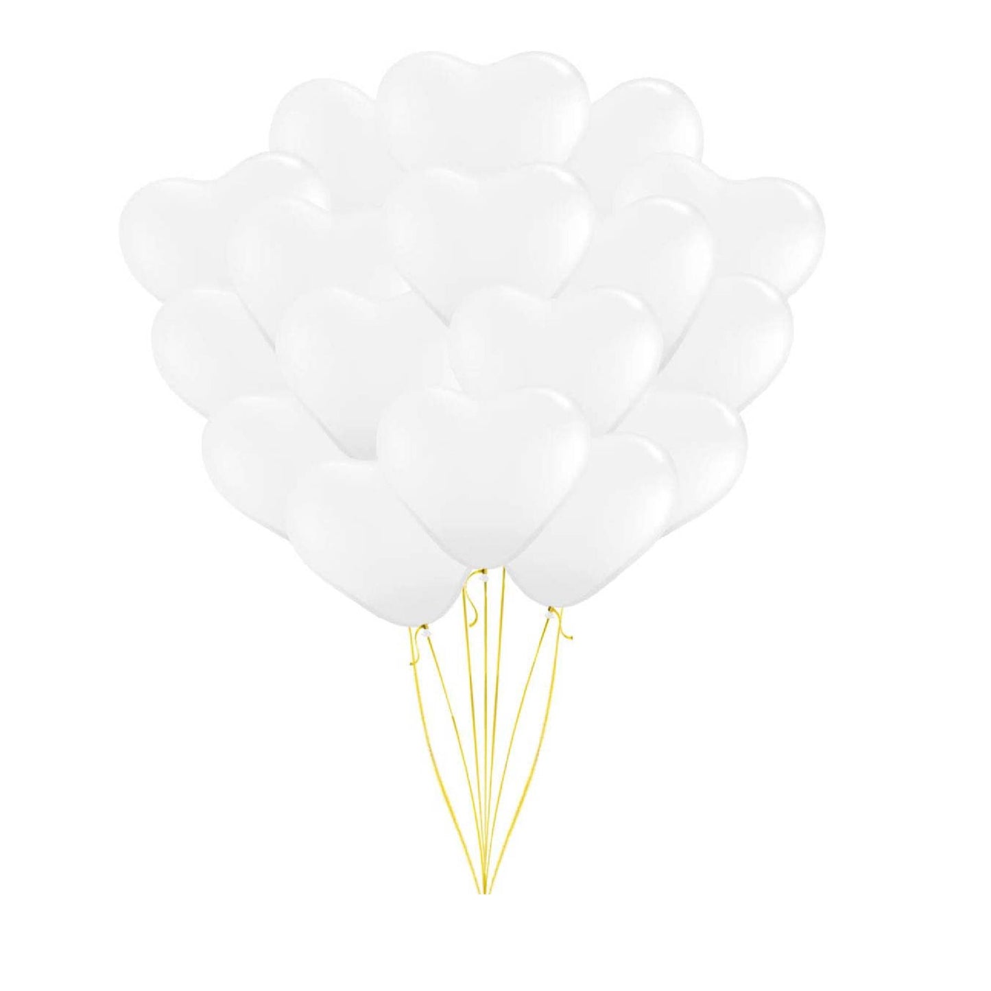 PMU Heart Shaped Balloons 15 Inch PartyTex Premium Latex Valentines Day, Weddings, Birthdays, Anniversaries, Engagements
