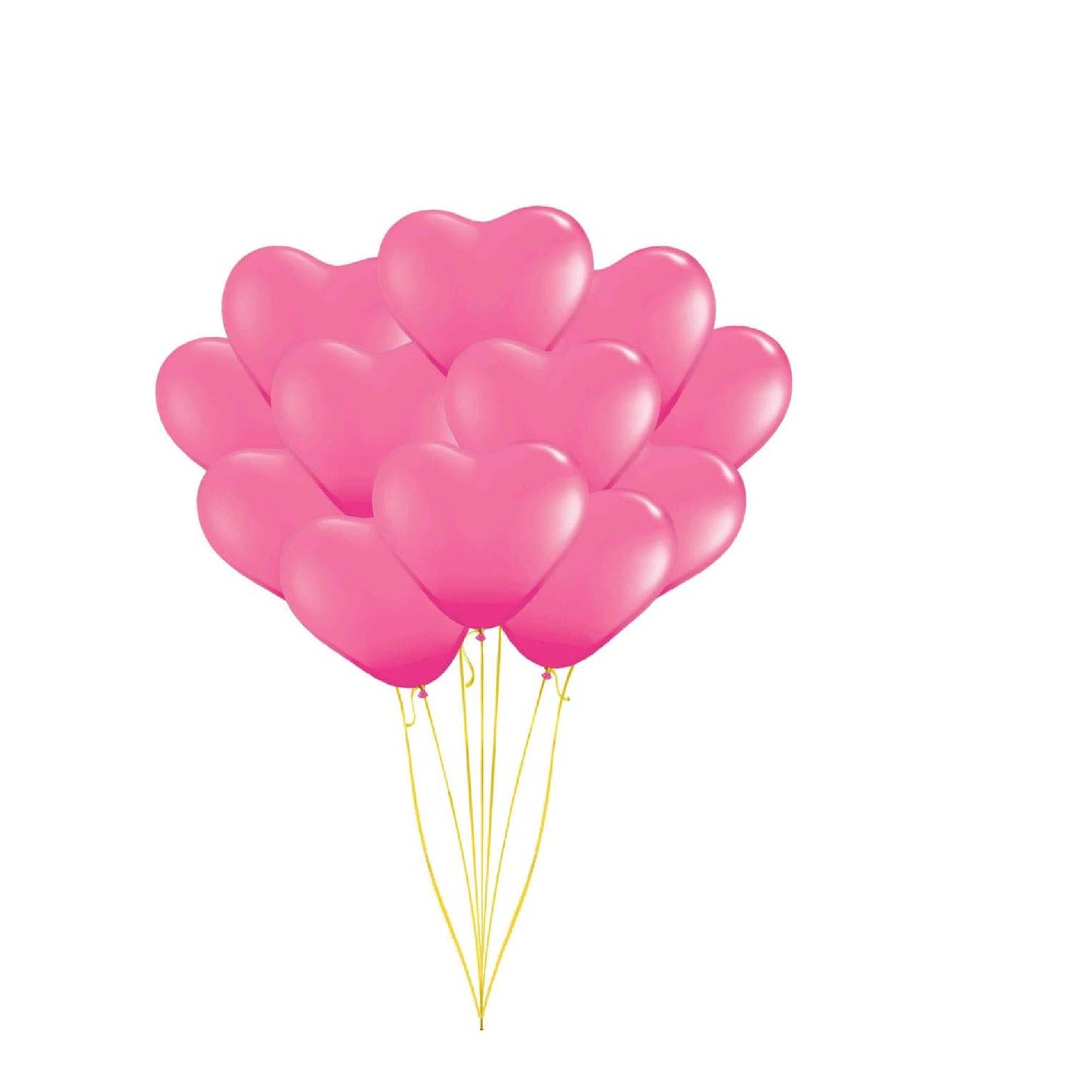 PMU Heart Shaped Balloons 15 Inch PartyTex Premium Latex Valentines Day, Weddings, Birthdays, Anniversaries, Engagements