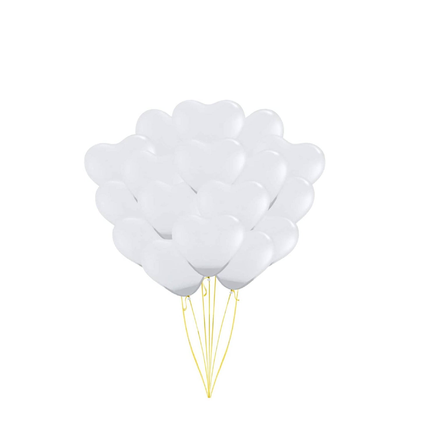 PMU Heart Shaped Balloons 15 Inch PartyTex Premium Latex Valentines Day, Weddings, Birthdays, Anniversaries, Engagements
