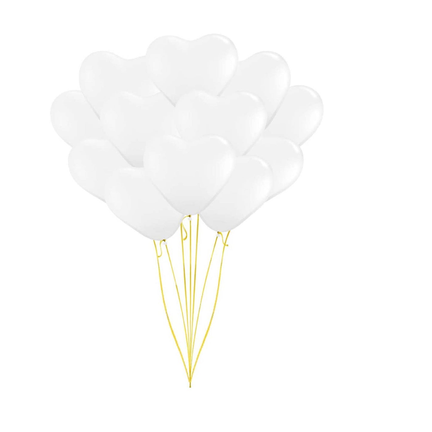 PMU Heart Shaped Balloons 15 Inch PartyTex Premium Latex Valentines Day, Weddings, Birthdays, Anniversaries, Engagements