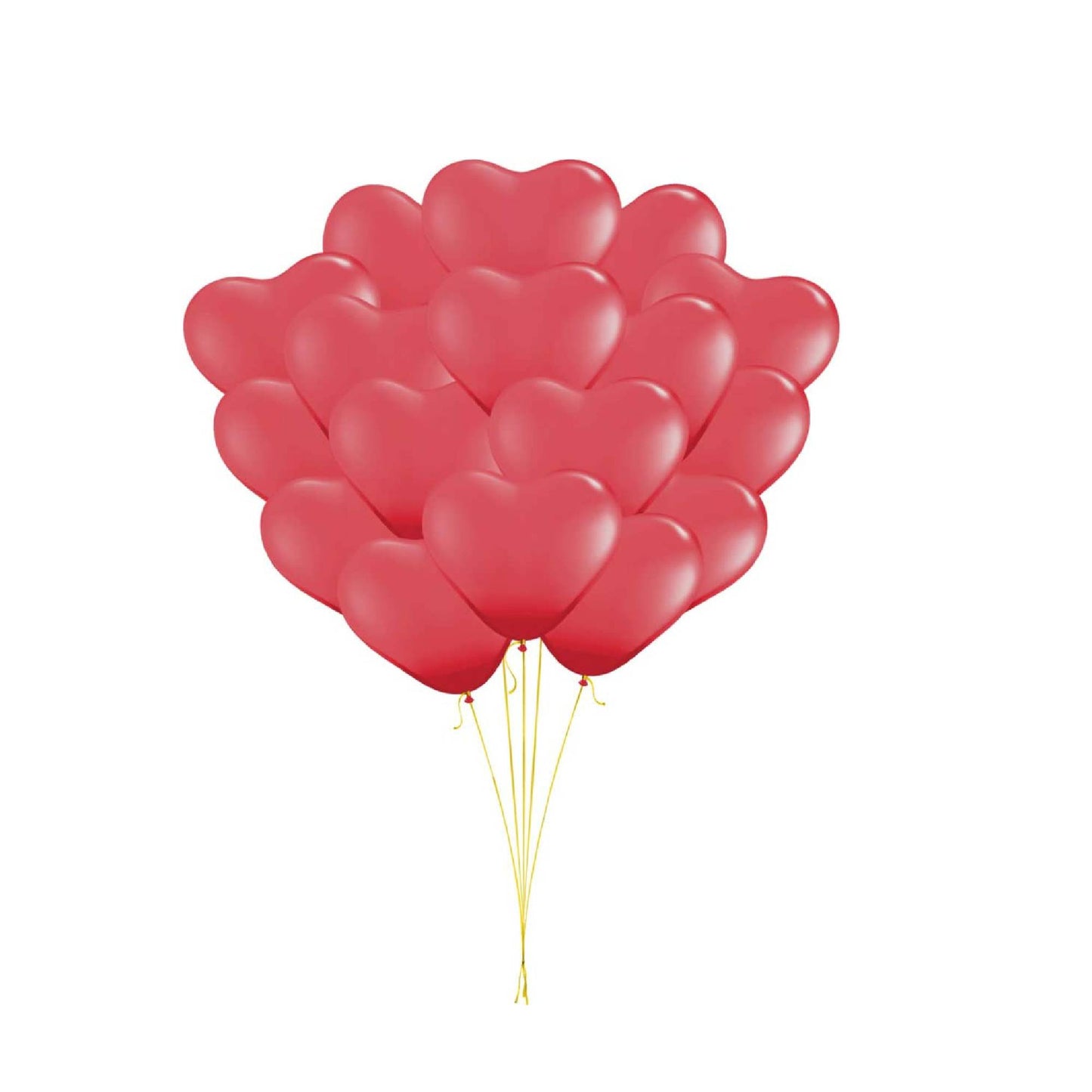 PMU Heart Shaped Balloons 15 Inch PartyTex Premium Latex Valentines Day, Weddings, Birthdays, Anniversaries, Engagements