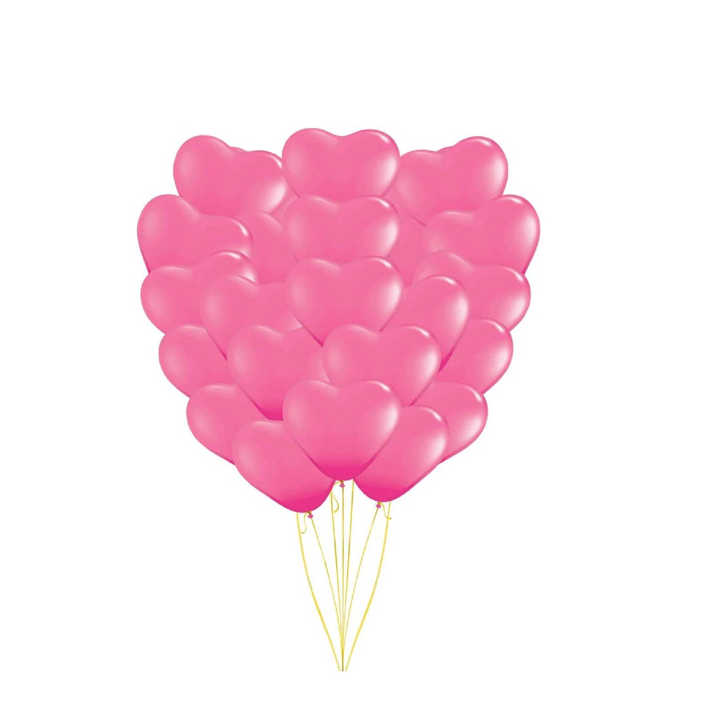 PMU Heart Shaped Balloons 15 Inch PartyTex Premium Latex Valentines Day, Weddings, Birthdays, Anniversaries, Engagements