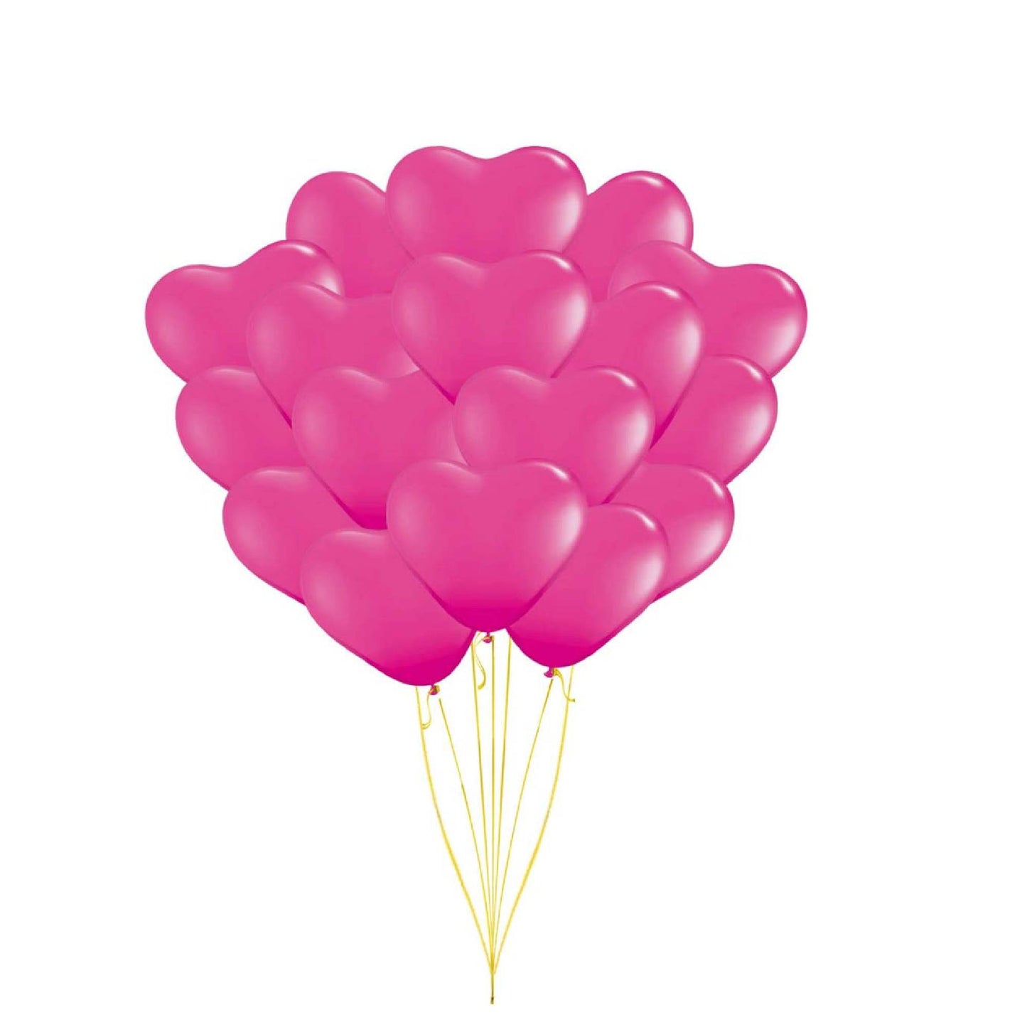 PMU Heart Shaped Balloons 15 Inch PartyTex Premium Latex Valentines Day, Weddings, Birthdays, Anniversaries, Engagements