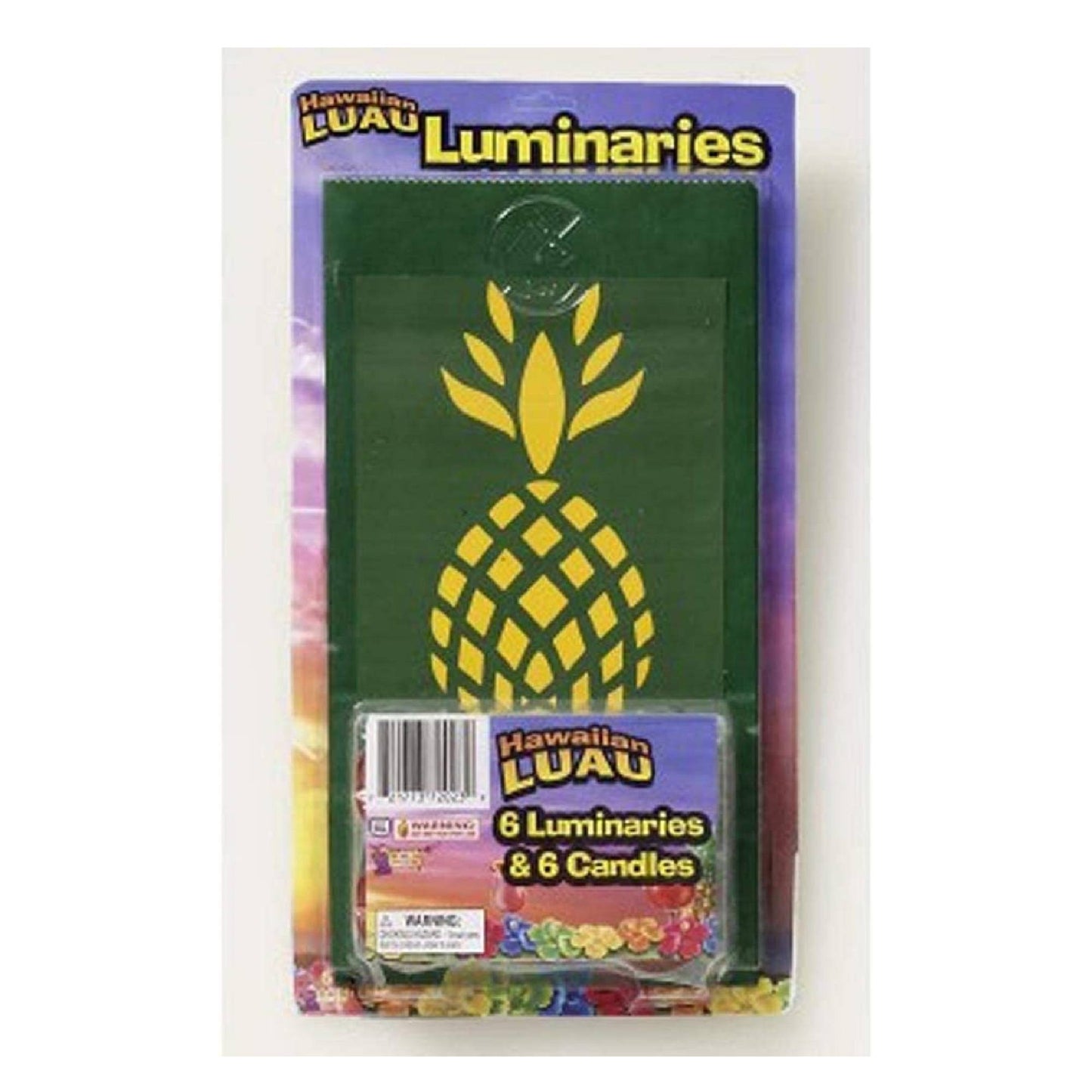 PMU Hawaiian Luau Party Lantern Luminaries (6/Pkg)