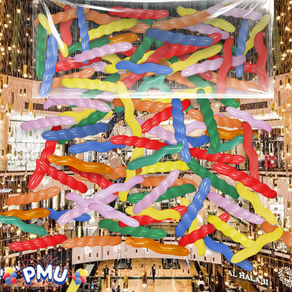 PMU Balloon Release - Reusable Balloon Netting - Balloon Drop Release for Birthday Celebration, Graduation, New Year’s Eve Party Supplies