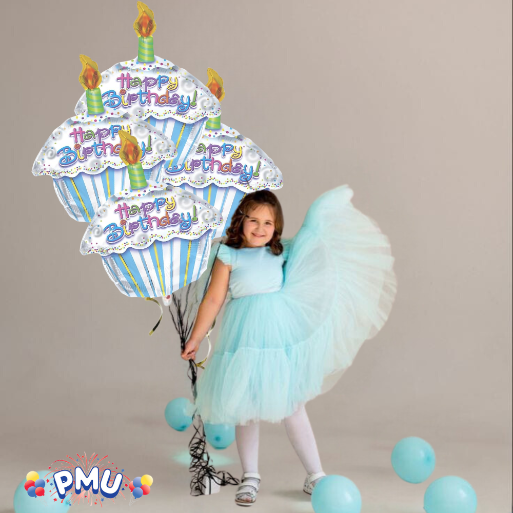 PMU Happy Birthday 18 Inch Mylar-Foil Balloon