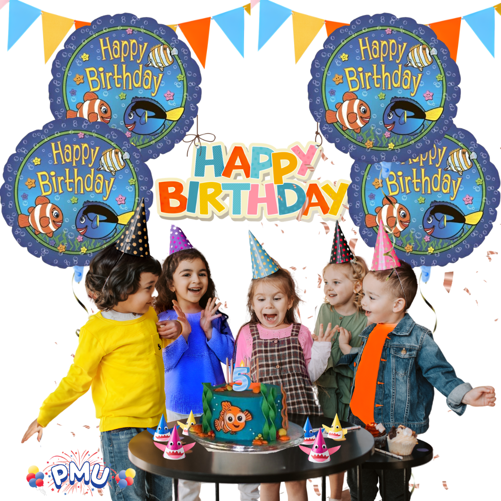 PMU Happy Birthday 18 Inch Mylar-Foil Balloon