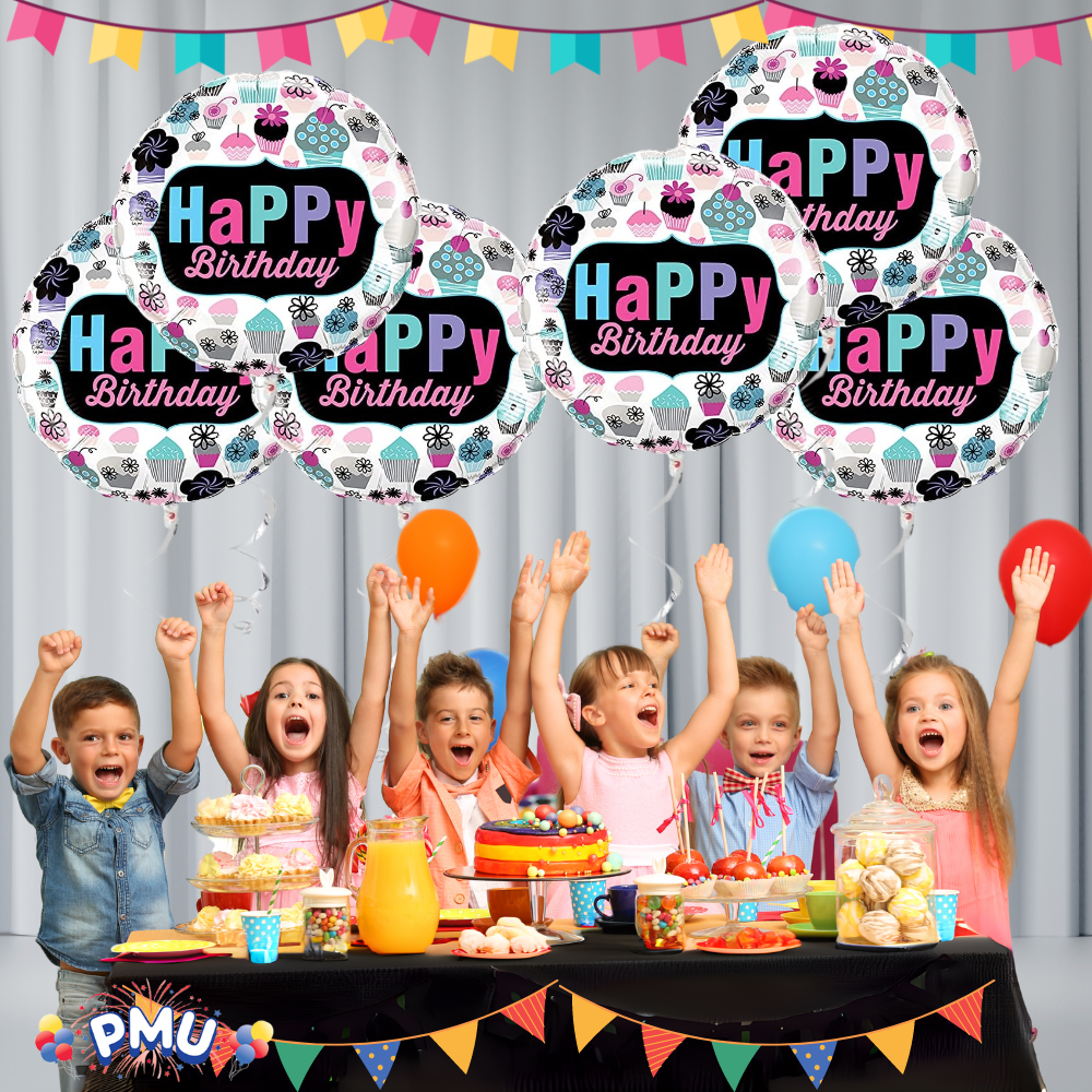 PMU Happy Birthday 18 Inch Mylar-Foil Balloon