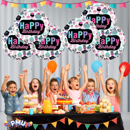 PMU Happy Birthday 18 Inch Mylar-Foil Balloon
