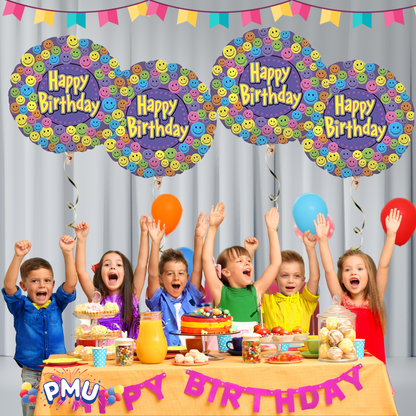 PMU Happy Birthday 18 Inch Mylar-Foil Balloon
