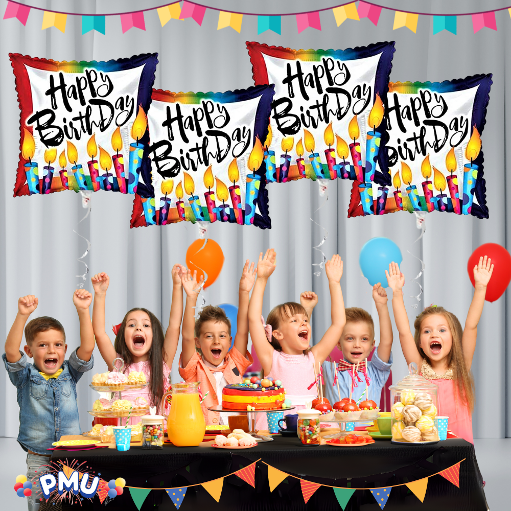 PMU Happy Birthday 18 Inch Mylar-Foil Balloon