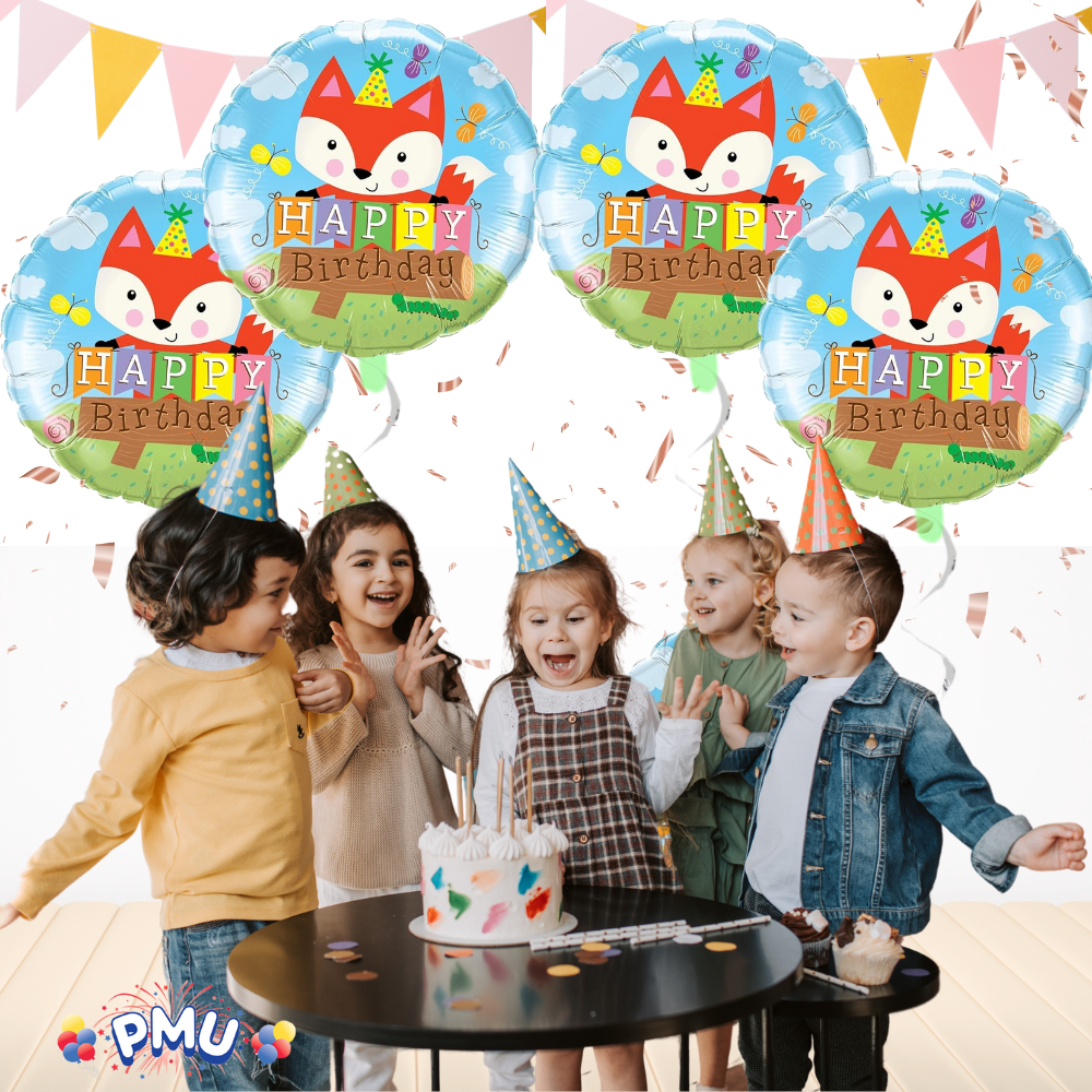 PMU Happy Birthday 18 Inch Mylar-Foil Balloon