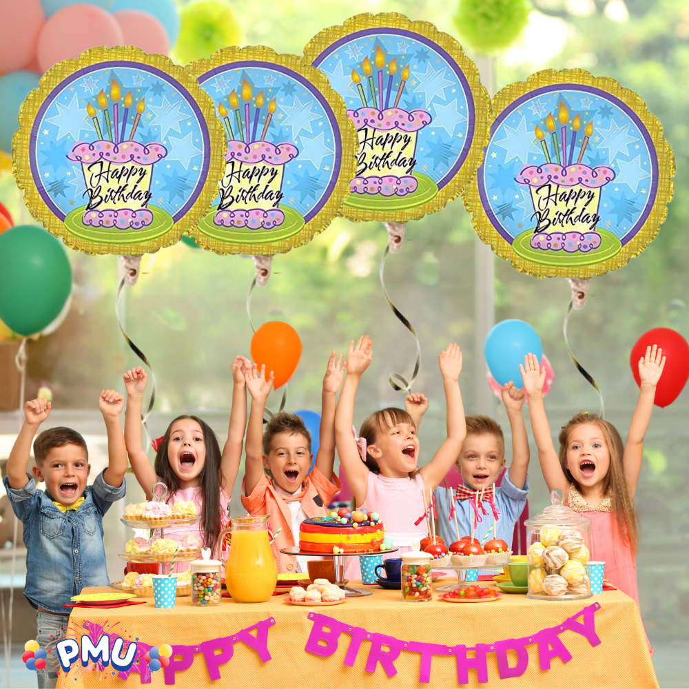 PMU Happy Birthday 18 Inch Mylar-Foil Balloon