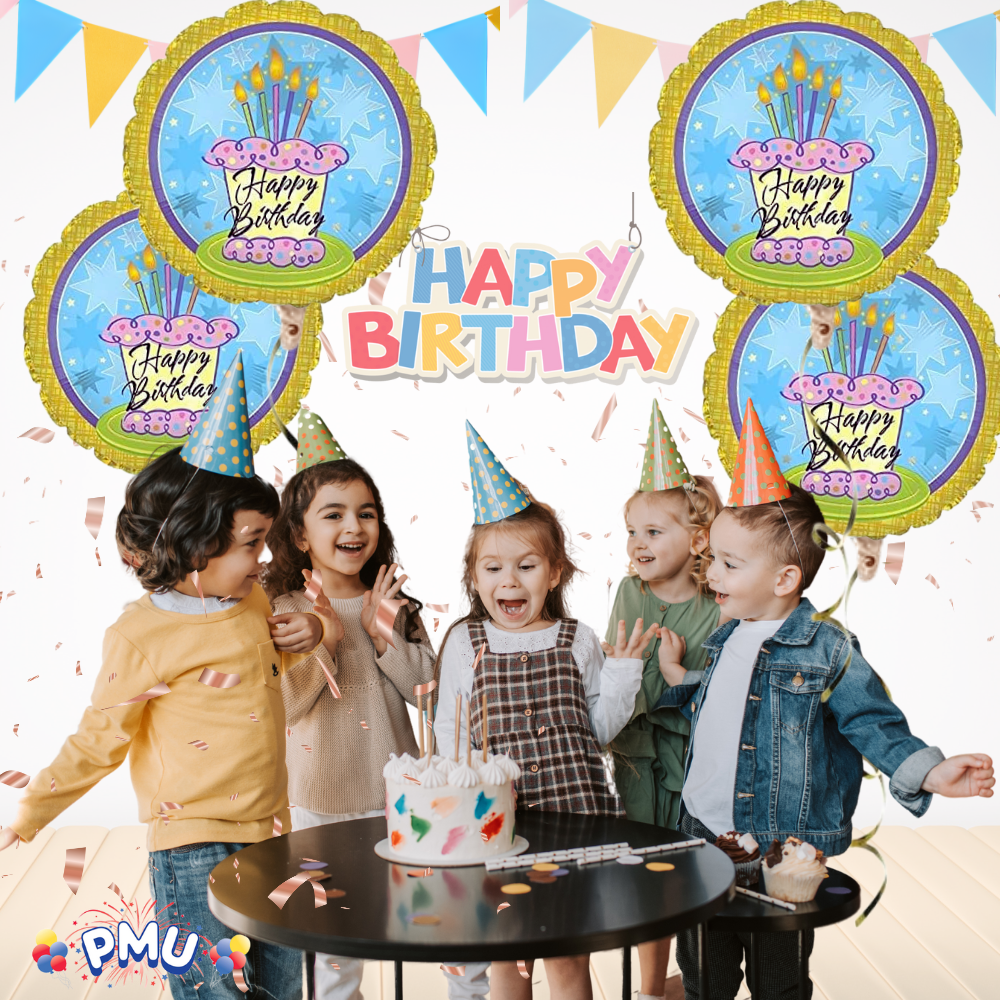 PMU Happy Birthday 18 Inch Mylar-Foil Balloon