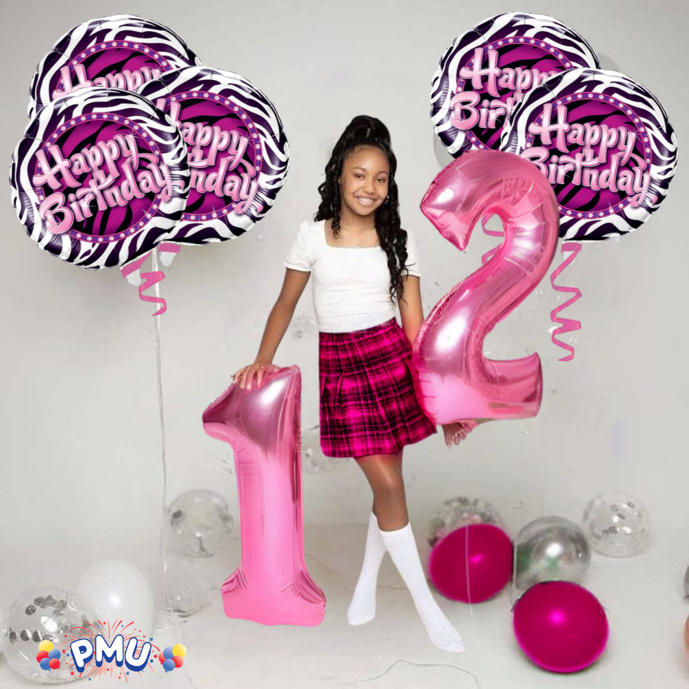 PMU Happy Birthday 18 Inch Mylar-Foil Balloon