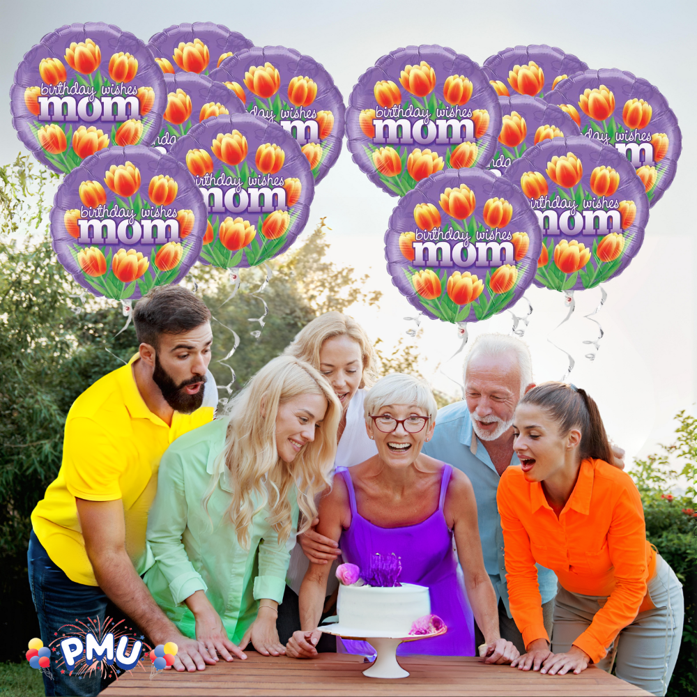 PMU Happy Birthday 18 Inch Mylar-Foil Balloon