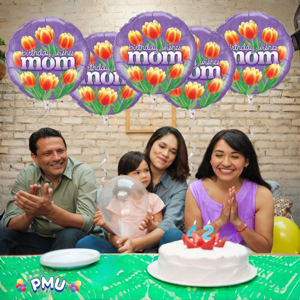 PMU Happy Birthday 18 Inch Mylar-Foil Balloon