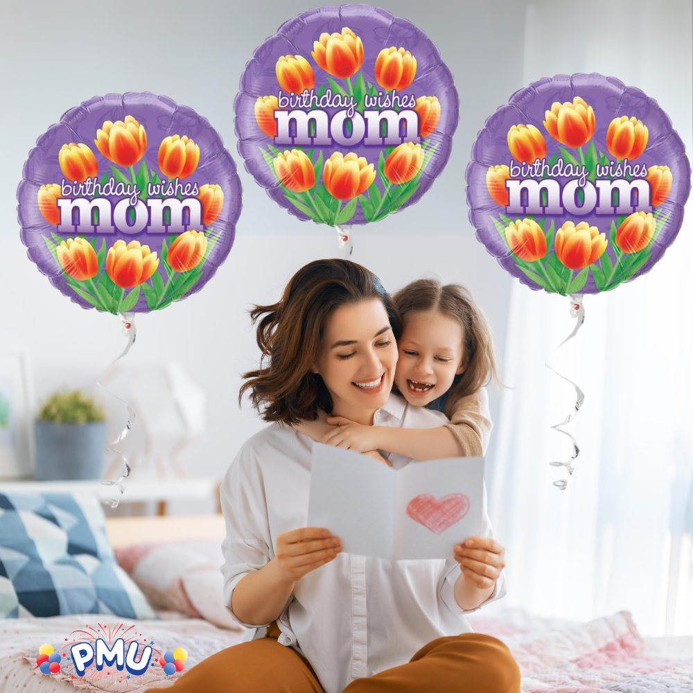 PMU Happy Birthday 18 Inch Mylar-Foil Balloon