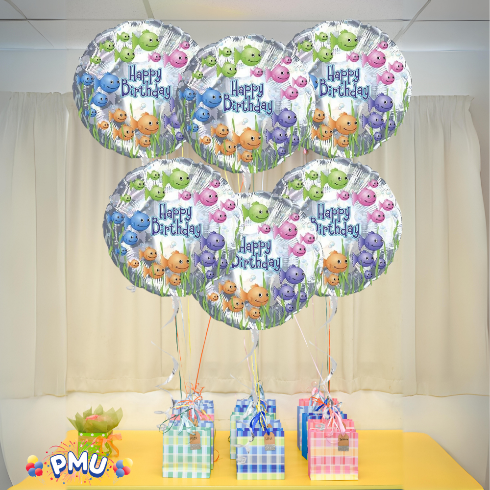 PMU Happy Birthday 18 Inch Mylar-Foil Balloon