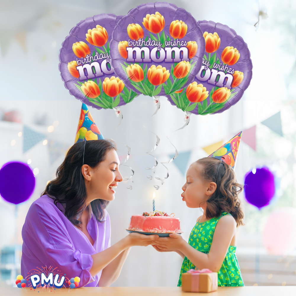 PMU Happy Birthday 18 Inch Mylar-Foil Balloon