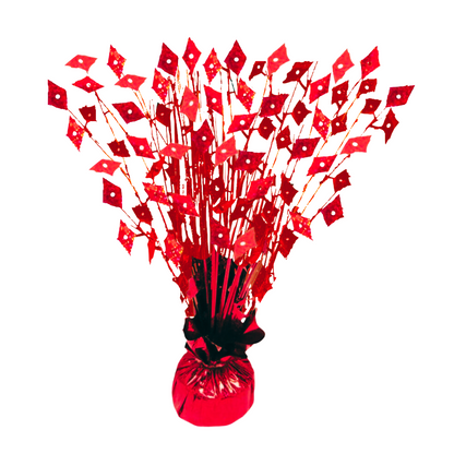 PMU Gradburst Balloon Weight Centerpiece 15 Inch with Die-Cut Metallic