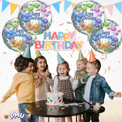 PMU Happy Birthday 18 Inch Mylar-Foil Balloon