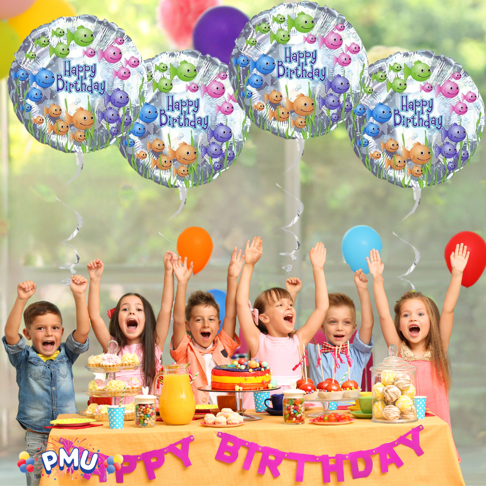 PMU Happy Birthday 18 Inch Mylar-Foil Balloon