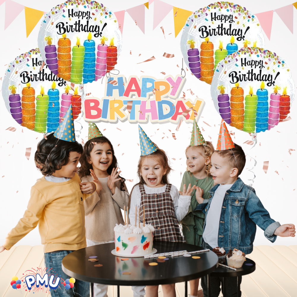 PMU Happy Birthday 18 Inch Mylar-Foil Balloon