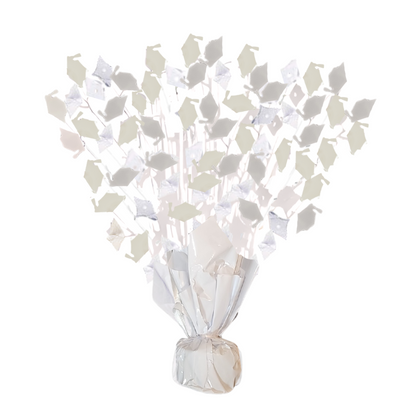 PMU Gradburst Balloon Weight Centerpiece 15 Inch with Die-Cut Metallic