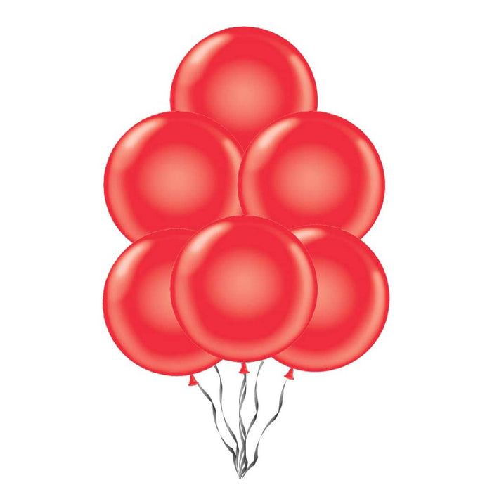 PMU Balloons 24 Inch PartyTex Premium Red Latex Pkg/12