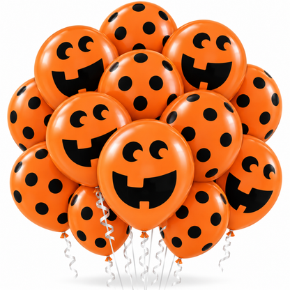 PMU Halloween Balloons - Small Latex Balloons for Halloween Ghost Theme & Birthday Parties, Trick-or-Treat, Party Favors & Decoration Supplies
