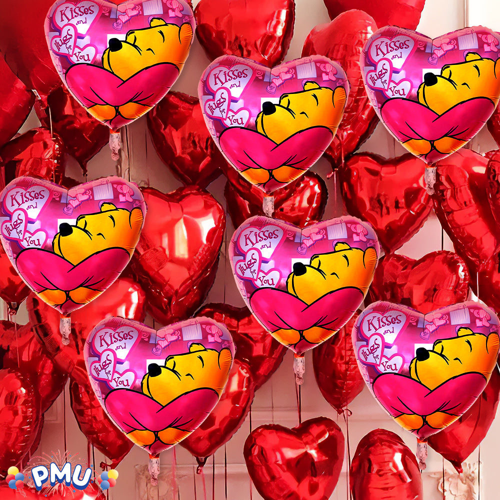 PMU Happy Valentine's Day 18 Inch Hearts Mylar-Foil Balloon