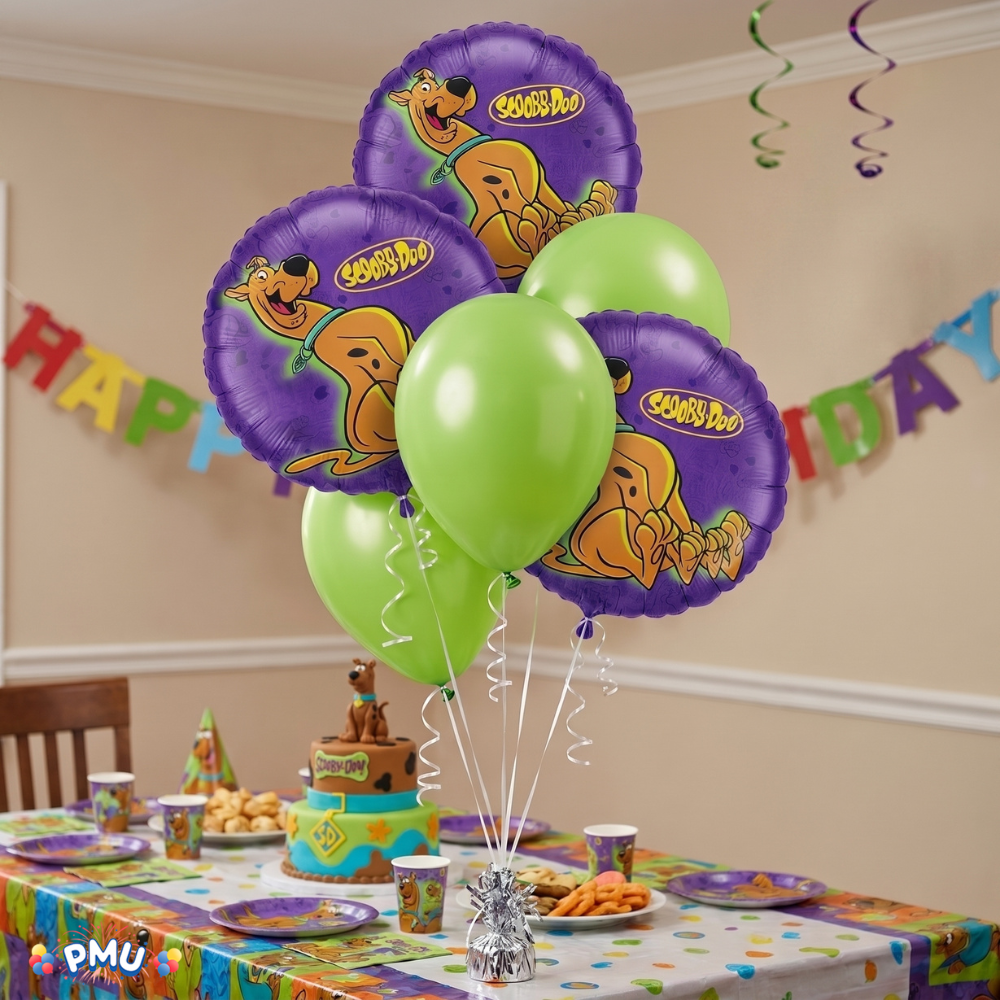 PMU Scooby-Do 27 Inch Mylar Balloon For Birthday, Party Supplies & Decorations Purple