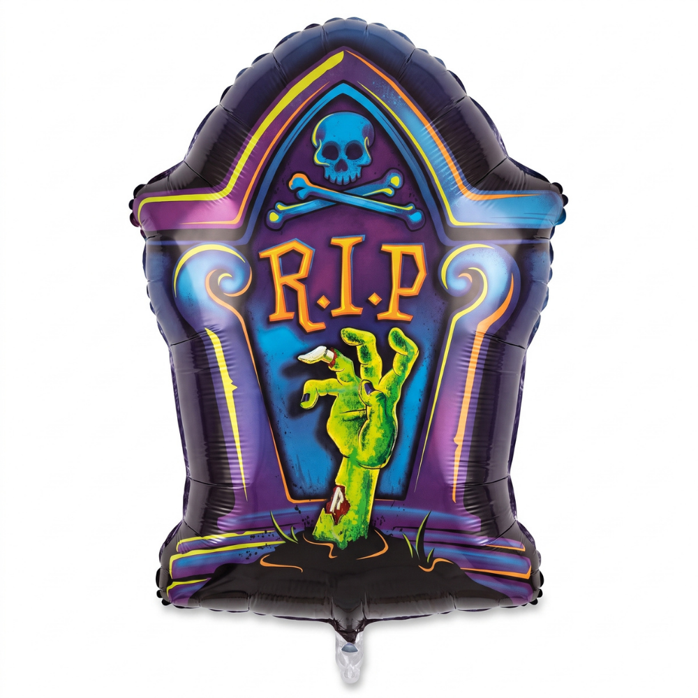 PMU Halloween Mylar Foil Balloons for Halloween Party Decorations, Haunted House, Photo Booth & Spooky Celebrations
