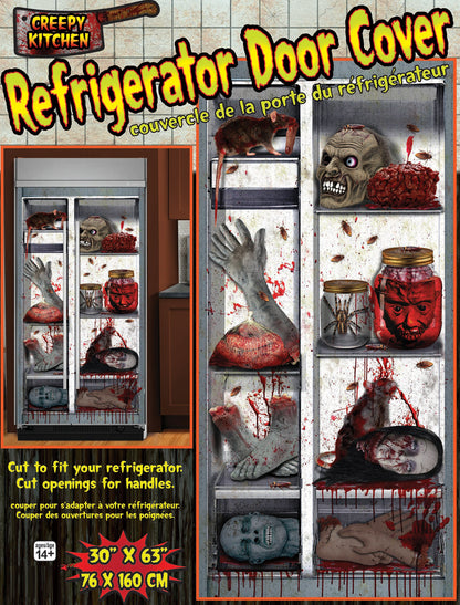 PMU Halloween Window Poster  - Perfect Halloween Painting Posters for Room & Wall Art - Scary Party Theme Supplies - Backlit Poster