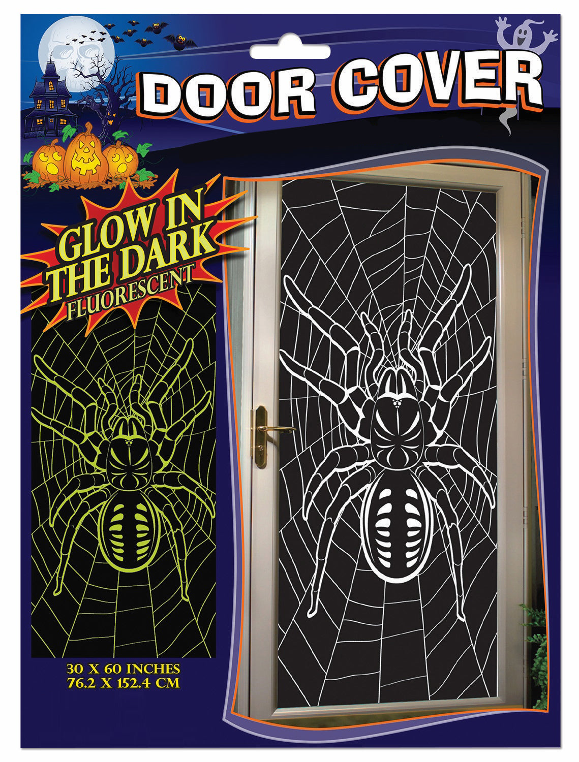 PMU Halloween Window Poster  - Perfect Halloween Painting Posters for Room & Wall Art - Scary Party Theme Supplies - Backlit Poster