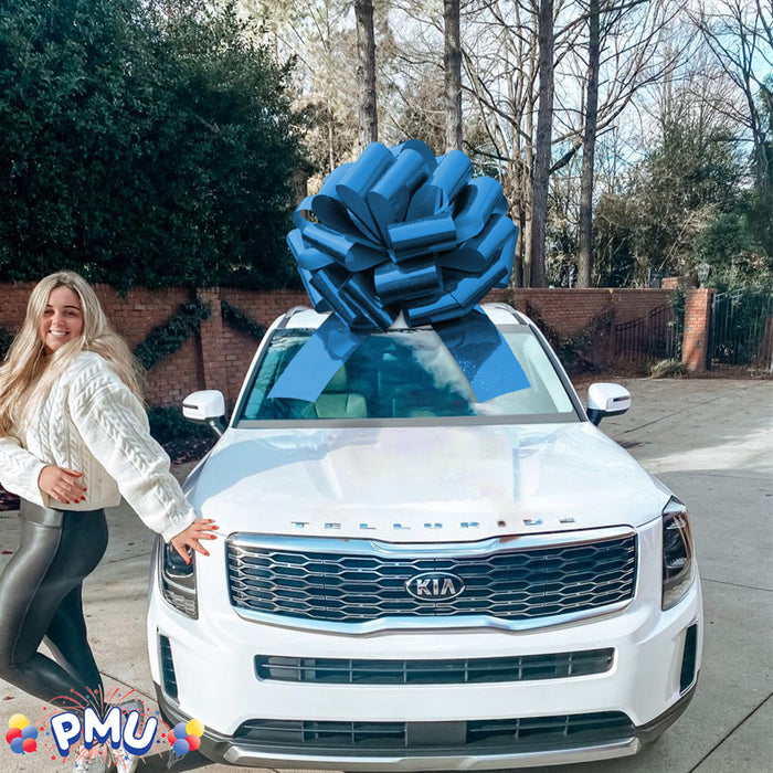 PMU Giant Car Bow, Big Gift Wrapping Bow for Large Gifts, Decorations, Giant Indoor/Outdoor Bow Pkg/1