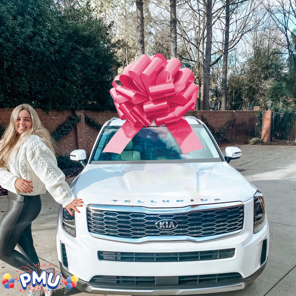 PMU Giant Car Bow, Big Gift Wrapping Bow for Large Gifts, Decorations, Giant Indoor/Outdoor Bow Pkg/1