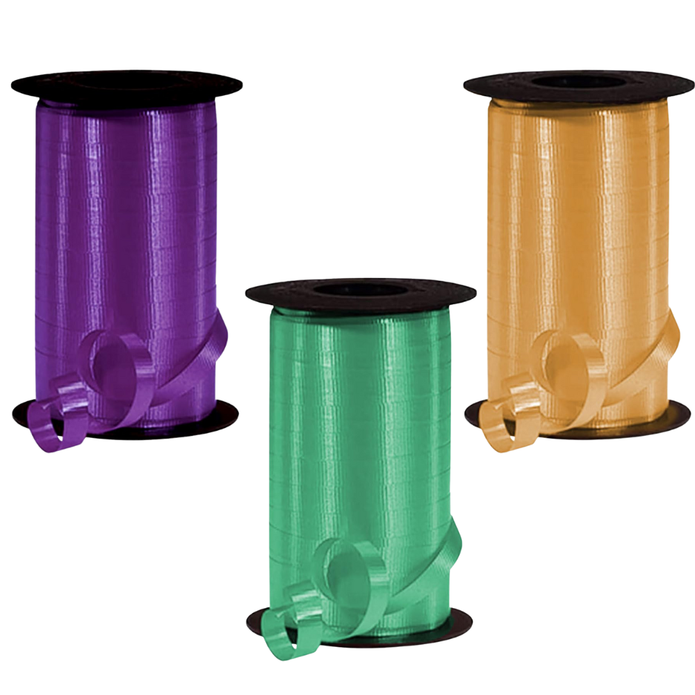 PMU Curling Ribbon Set – Crimped Ribbon for Gift Wrapping, Decorative Bows, Balloons & Craft Projects