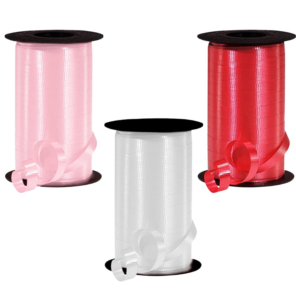 PMU Curling Ribbon Set – Crimped Ribbon for Gift Wrapping, Decorative Bows, Balloons & Craft Projects